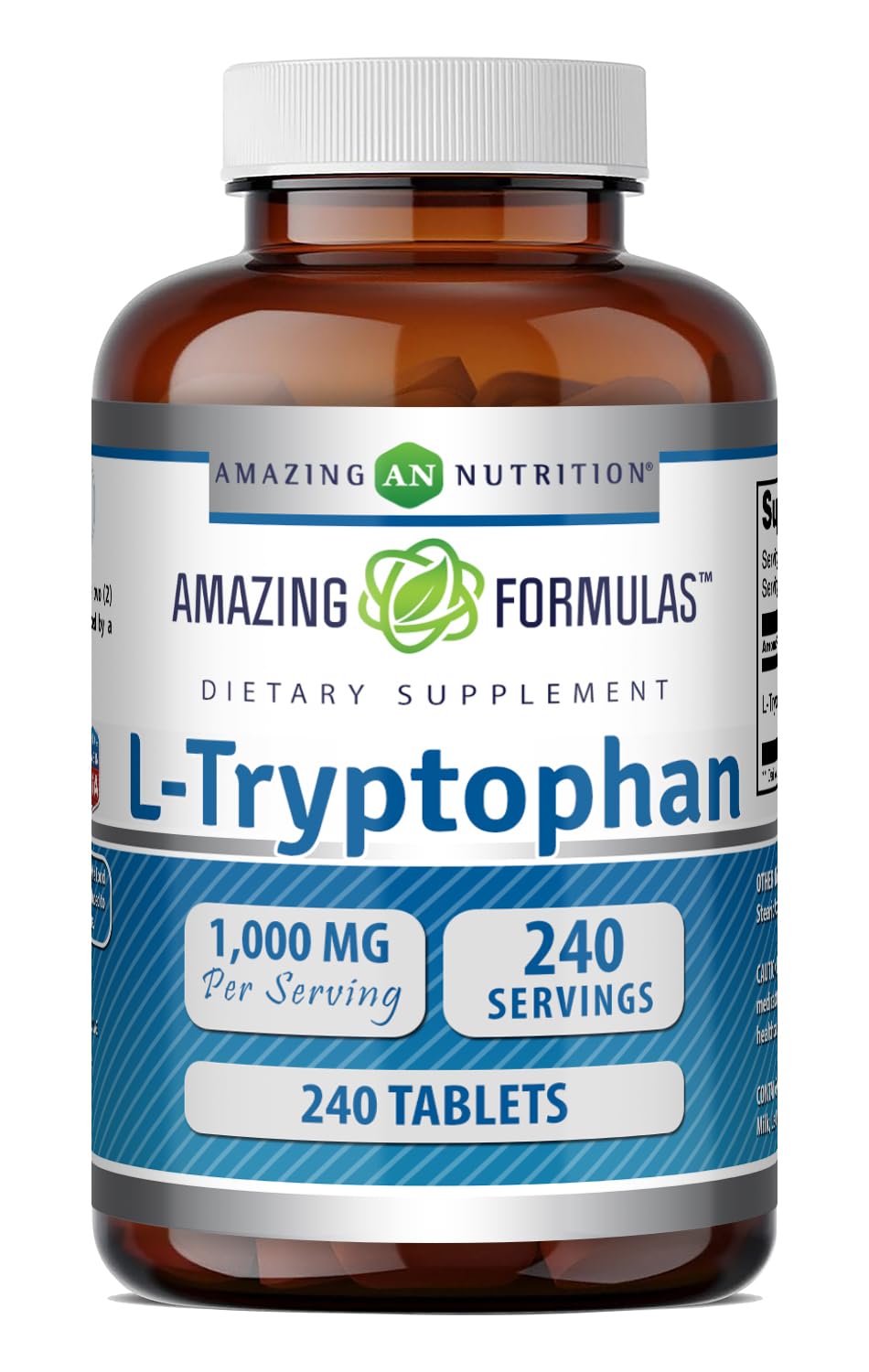 Amazing Nutrition envase frontal del suplemento resaltando cantidad y sello Non‑GMO