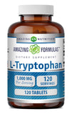 Amazing Nutrition frasco frontal mostrando 120 tabletas y sello Non-GMO