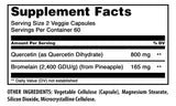Amazing Nutrition etiqueta lateral con datos de ingredientes y garantía