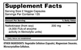 Amazing Nutrition cápsula de nattokinase en detalle mostrando textura y tamaño