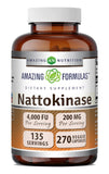 Amazing Nutrition bote frontal con 270 cápsulas veganas y 2000 FU