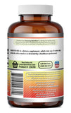 Amazing Nutrition tabletas sobre plato destacando facilidad de toma y dosis