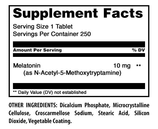 Amazing Nutrition monton de tabletas 10 mg para suministro prolongado