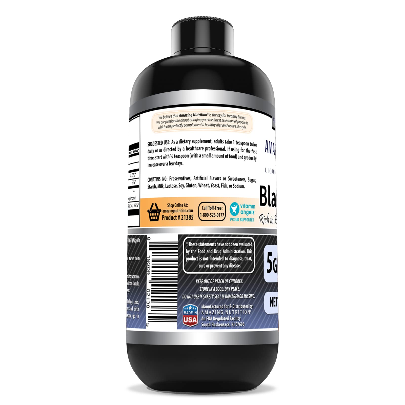 Amazing Nutrition primer plano de textura del aceite prensado en frío que conserva compuestos