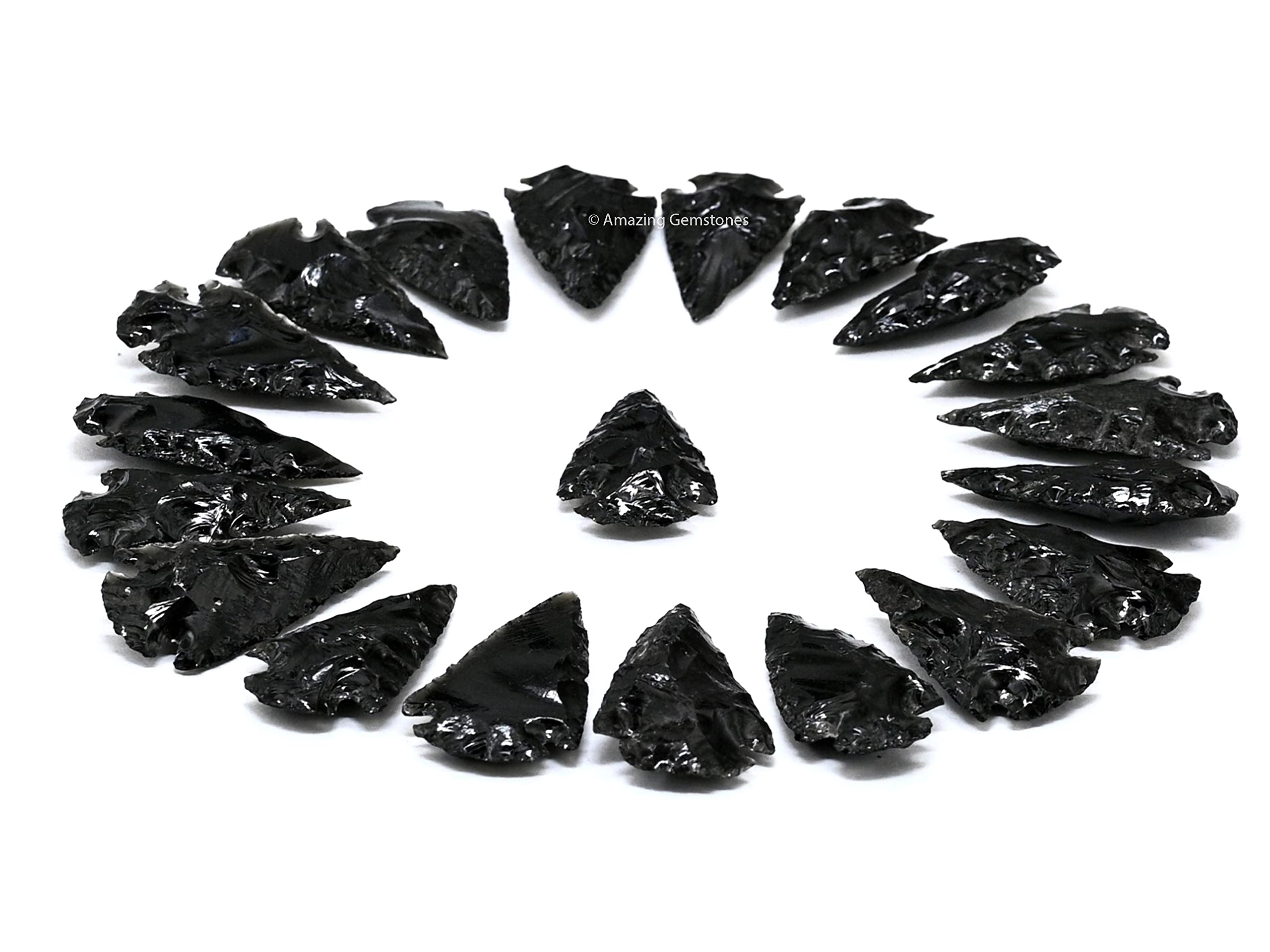 Amazing Gemstone conjunto de 20 puntas dentro de bolsa de terciopelo para almacenamiento seguro