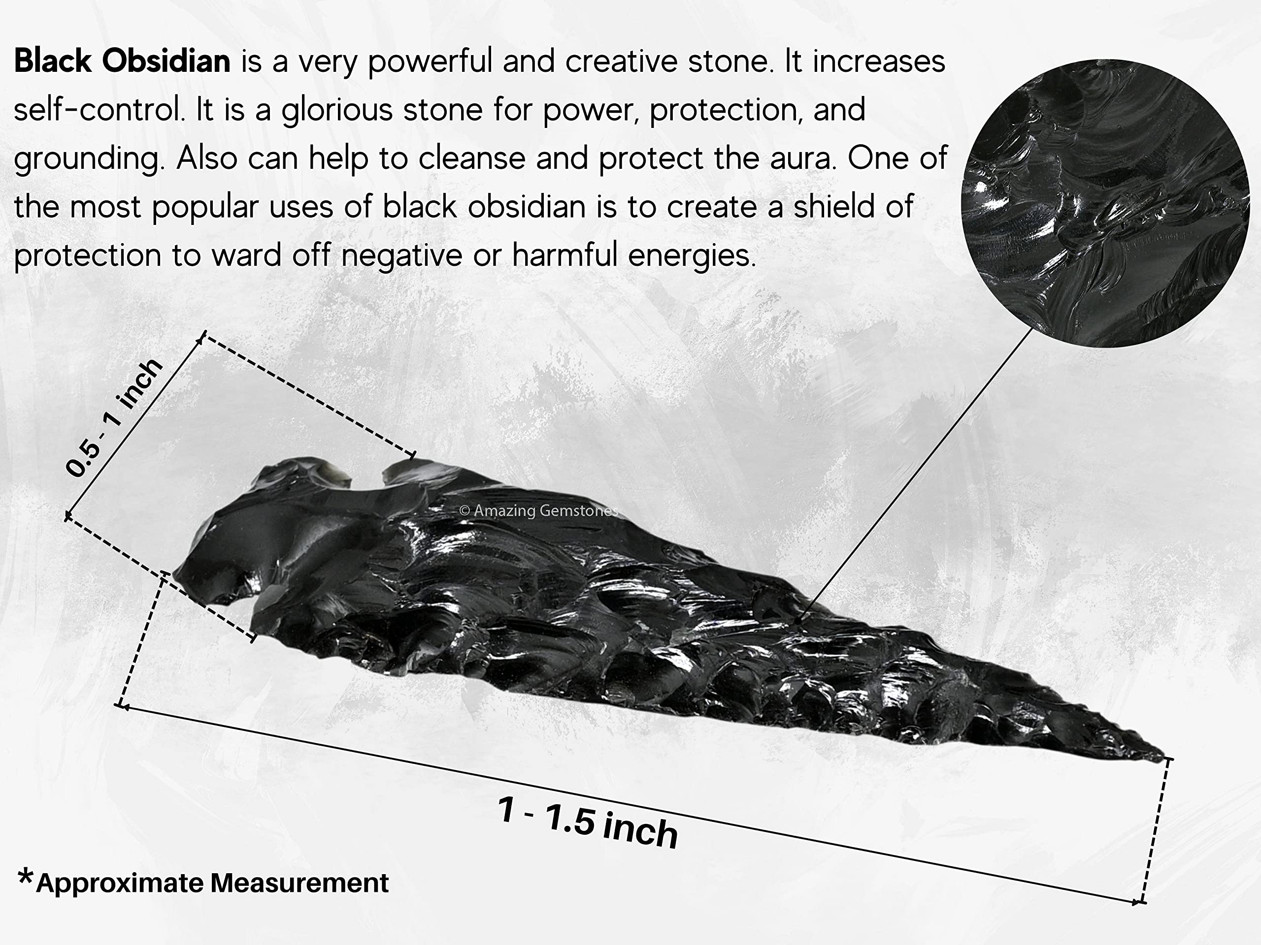 Amazing Gemstone puntas en mano para mostrar escala y facilitar planificación de proyectos