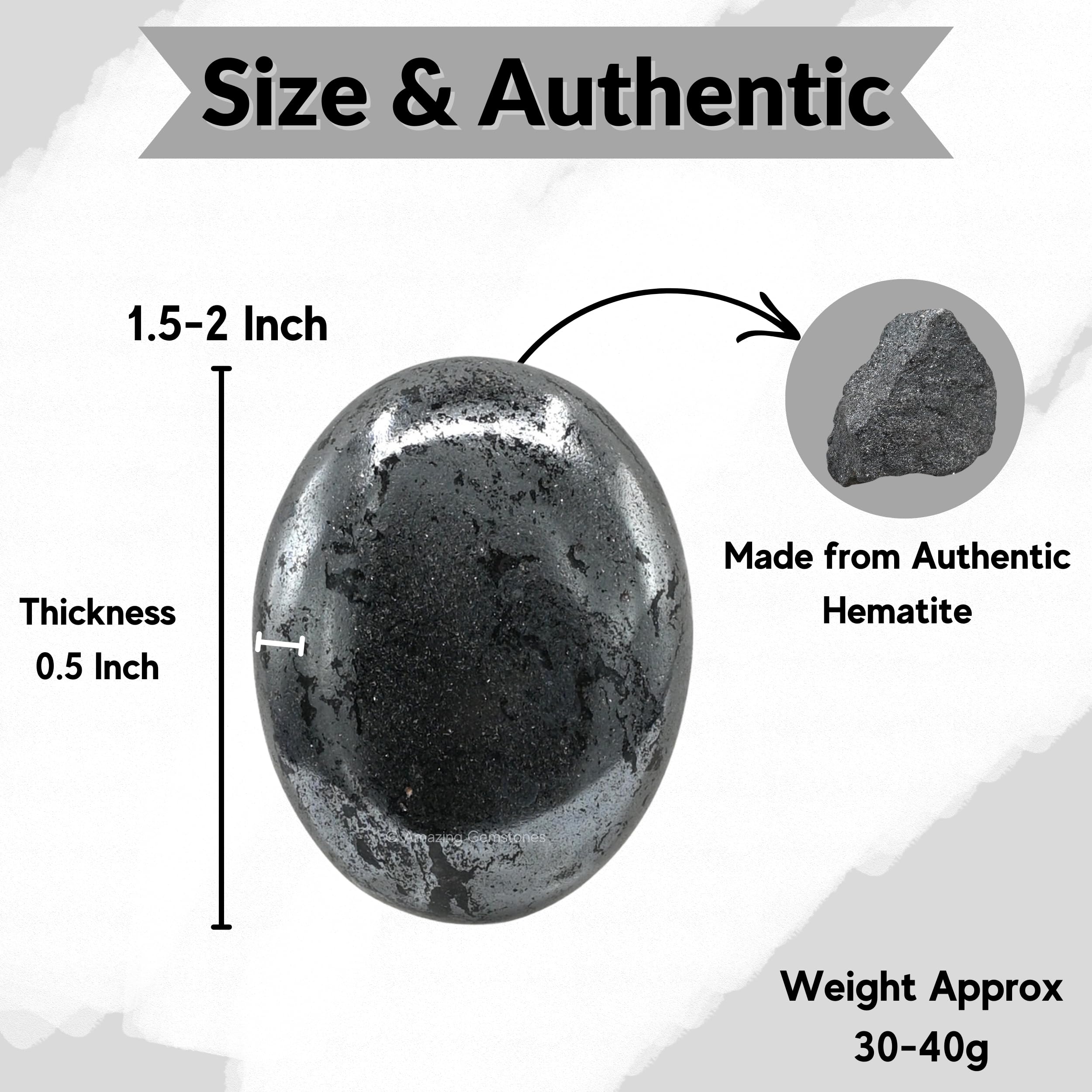 Amazing Gemstone hematita en uso durante meditación mostrando punto de enfoque táctil
