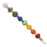 Amazing Gemstone varita frontal mostrando forma y brillo para uso meditativo