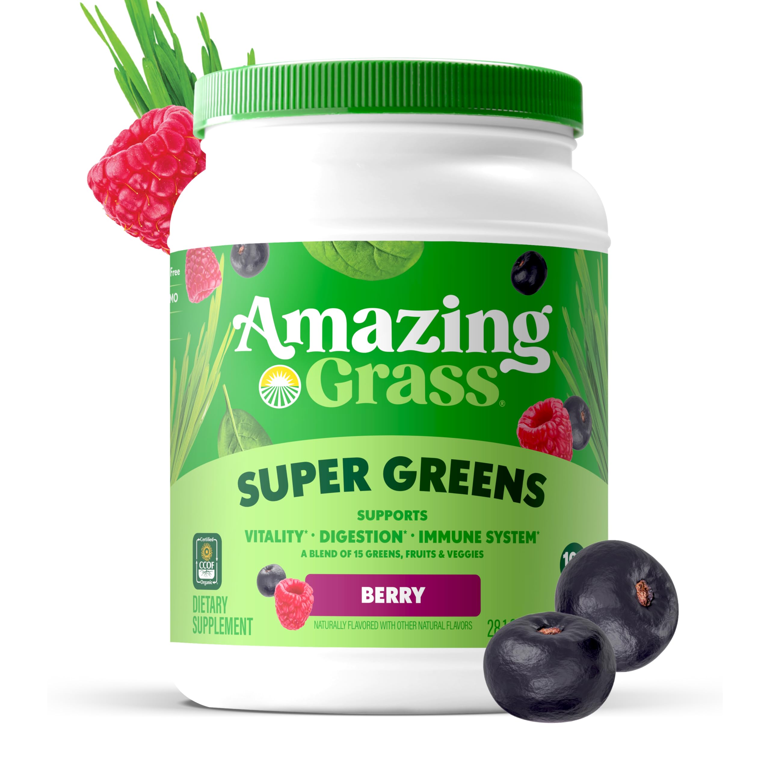 Amazing Grass lata sobre encimera, uso diario conveniente en cocina