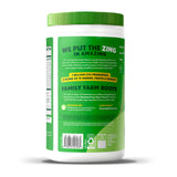 Amazing Grass producto en mesa de desayuno con fruta, escena de consumo cotidiano