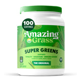 Amazing Grass frasco frente mostrando presentación y porciones