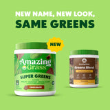 Amazing Grass primer plano del polvo para apreciar textura y solubilidad