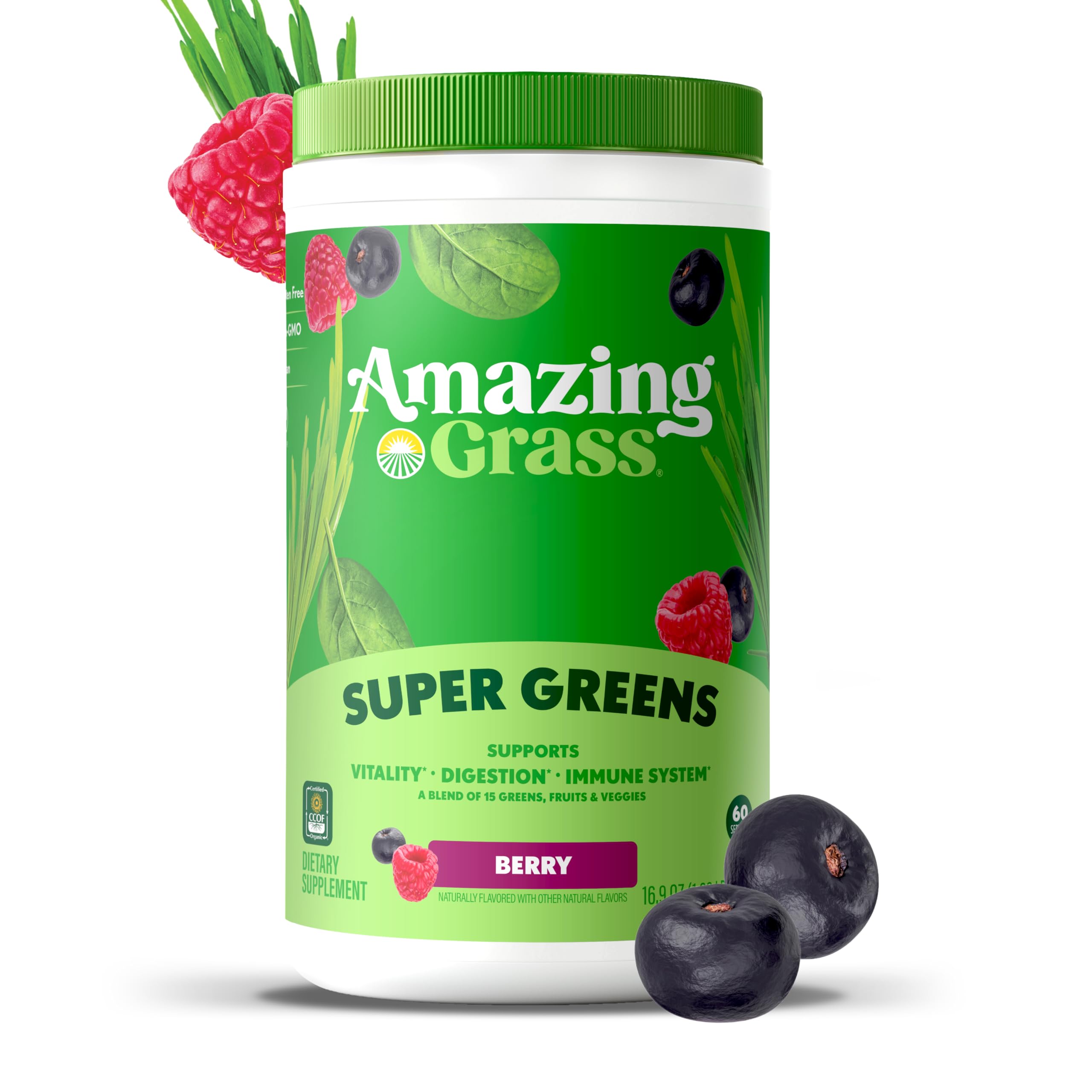 Amazing Grass polvo integrado en muffins caseros, uso culinario añadido de nutrientes
