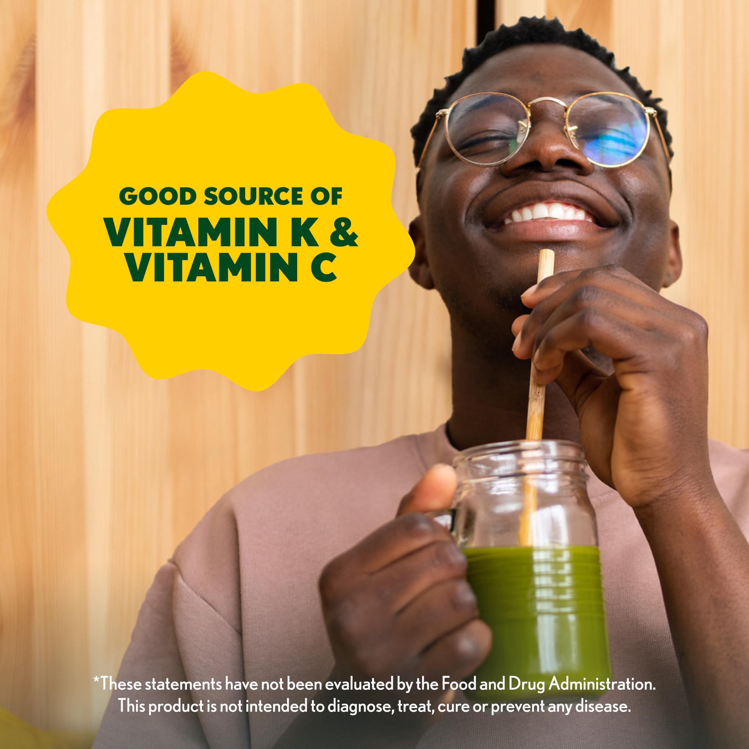 Amazing Grass añadido en un smoothie verde para desayuno nutritivo