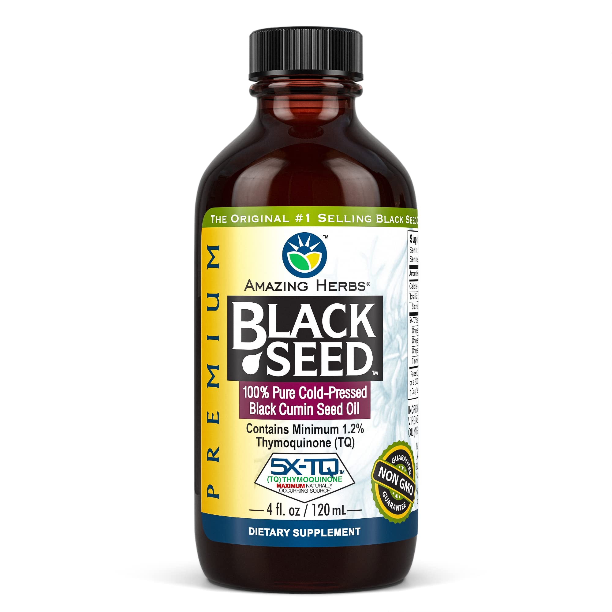 Amazing Herbs botella frontal mostrando envase y marca, confianza de calidad