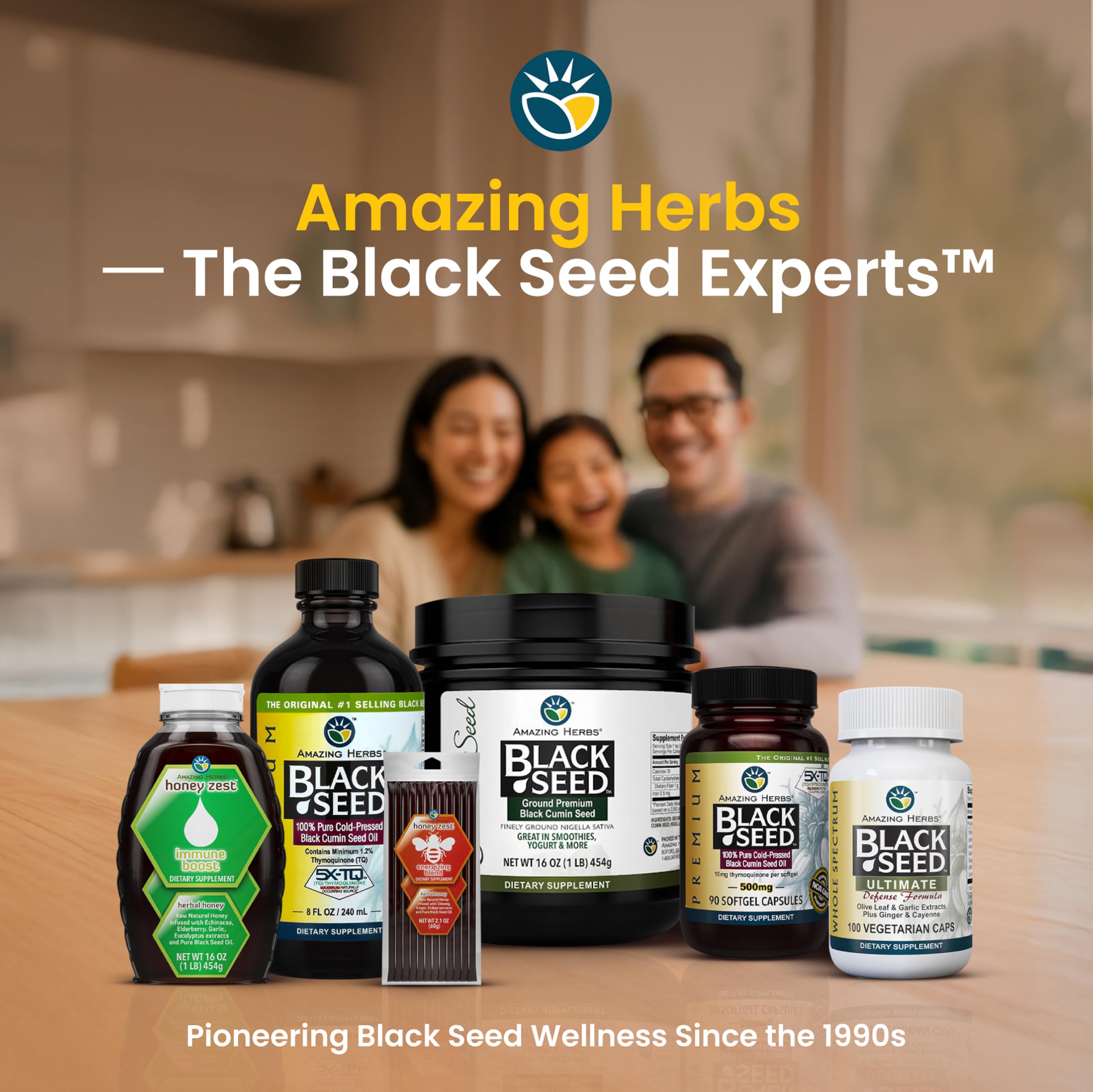 Amazing Herbs semillas de Nigella sativa antes del prensado ilustrando origen