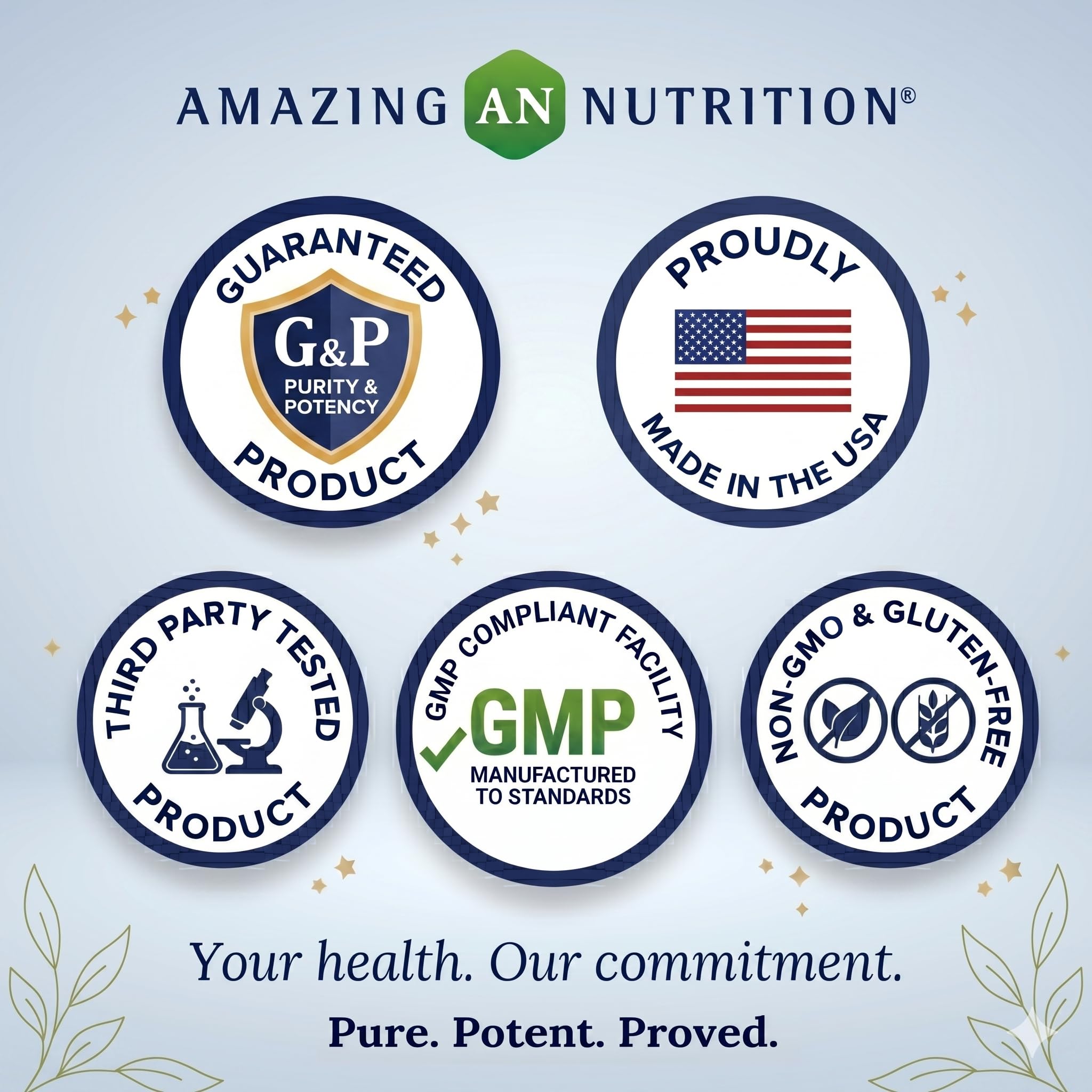 Amazing Nutrition cápsulas en mano para comparar tamaño y facilitar toma