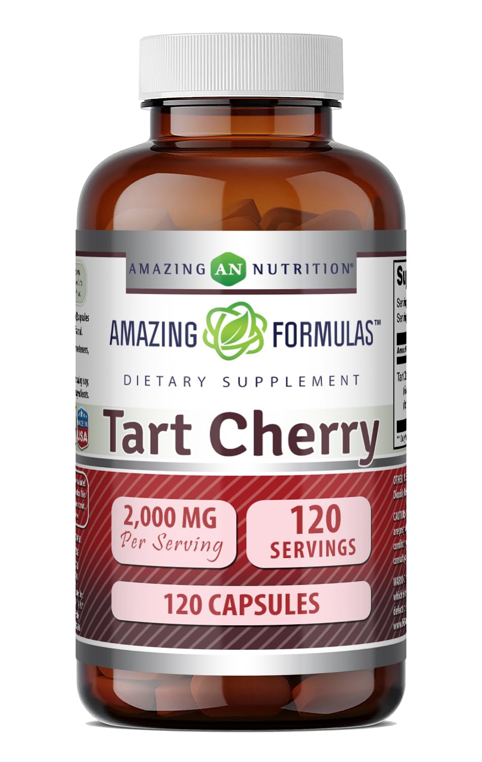 Amazing Nutrition frasco frente mostrando etiqueta clara y beneficios