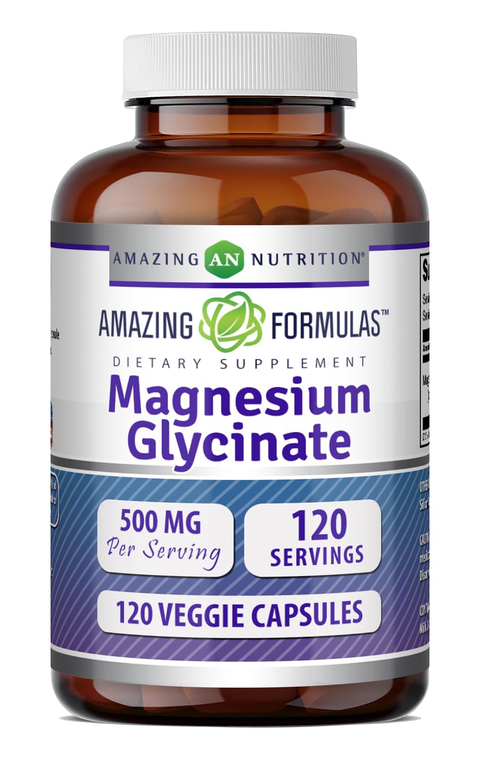 Amazing Nutrition frasco delante mostrando etiqueta clara y beneficios