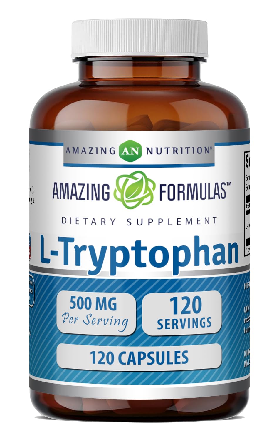 Amazing Nutrition frasco delantero mostrando diseño y cantidad 120 cápsulas