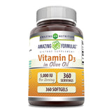 Amazing Nutrition presentación frontal mostrando 360 softgels y etiqueta clara
