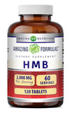 Amazing Nutrition frasco frente mostrando 120 tabletas y beneficios