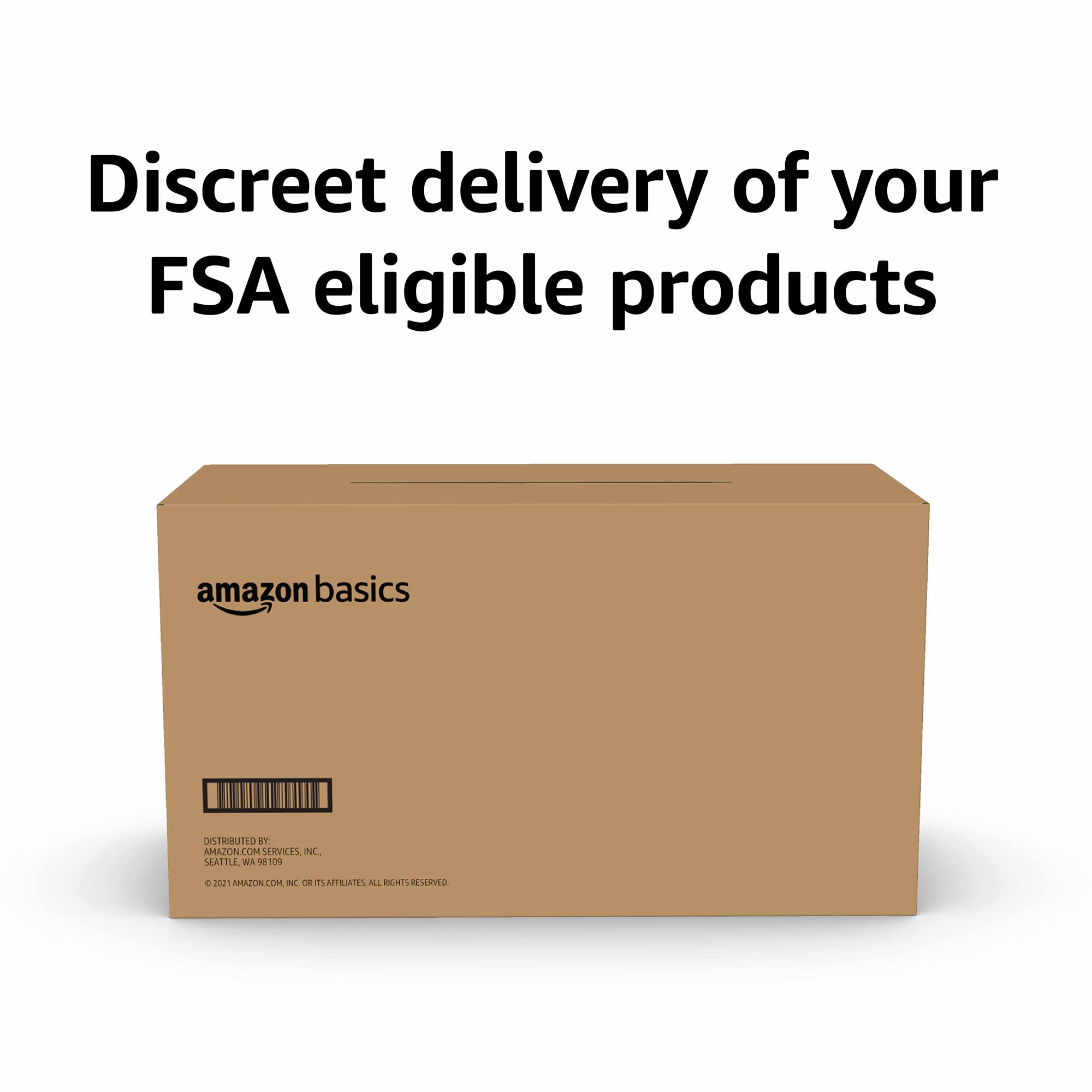 Amazon Basics comparación de tamaño para visualizar cobertura y ajuste
