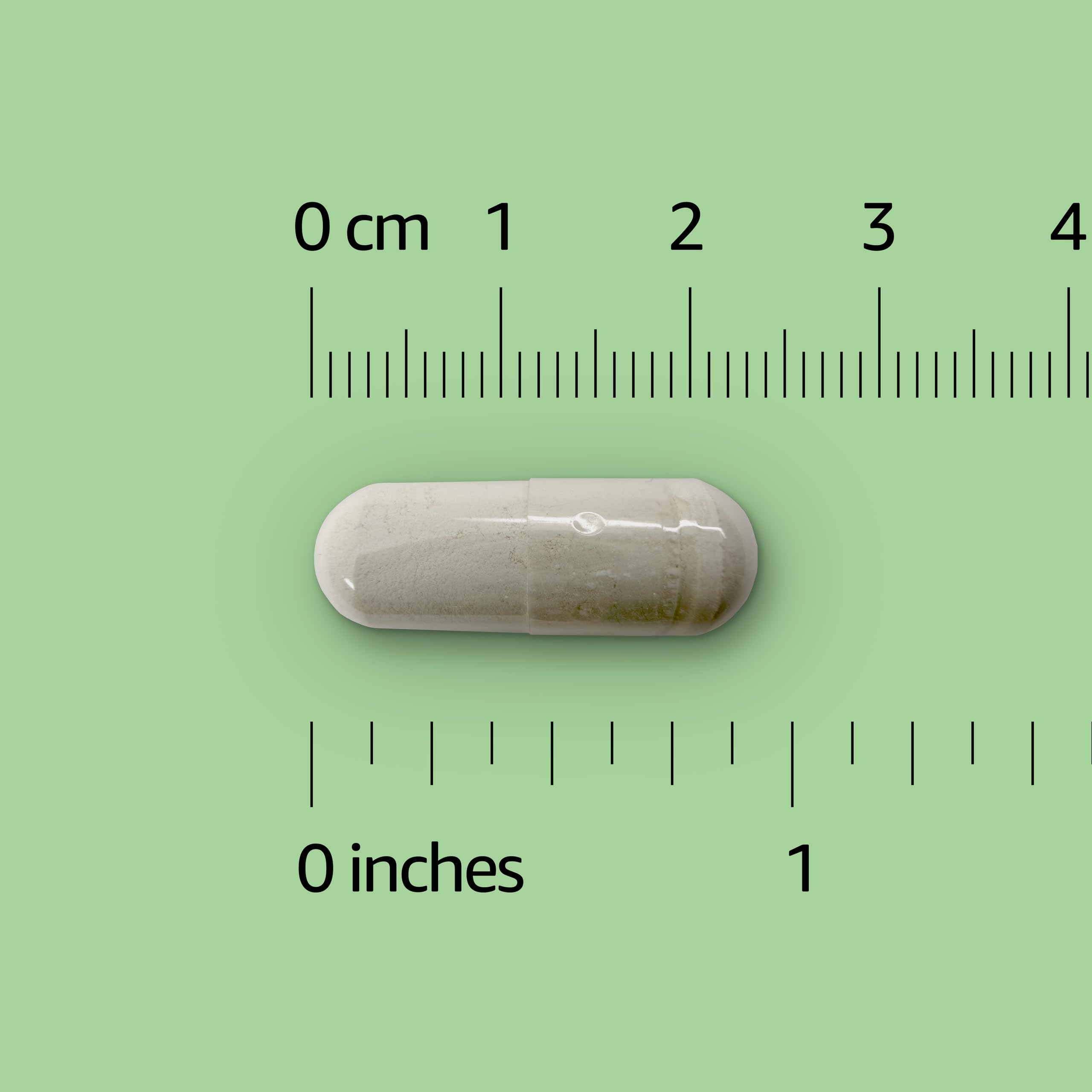 Primer plano de cápsula Amazon Basics Garcinia Cambogia resaltando textura y facilidad de ingestión