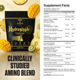 Ambrosia polvo en cucharada, textura fina que facilita disolución y absorción rápida