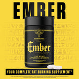 Ambrosia Ember en uso matutino junto a agua y rutina saludable