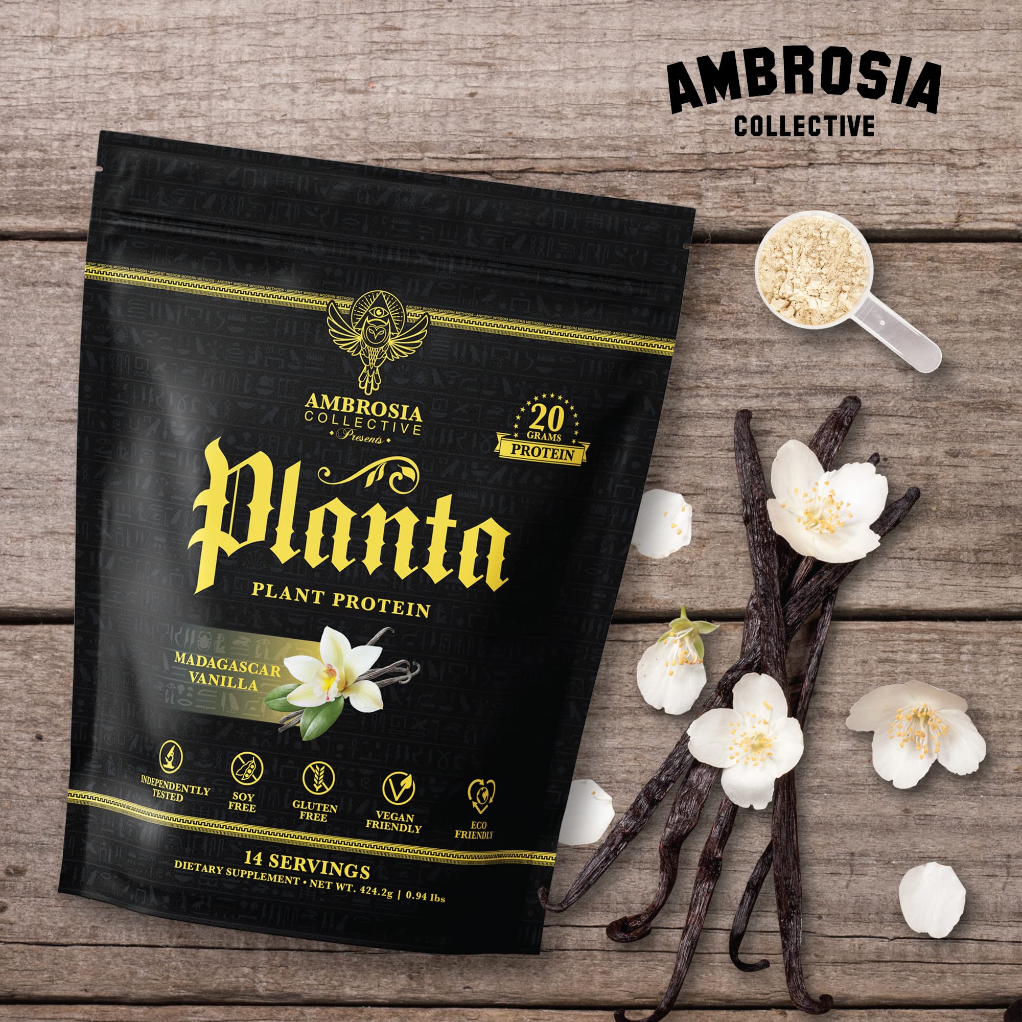 Ambrosia etiqueta nutricional en detalle, beneficio ingredientes transparentes