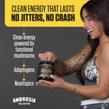 Ambrosia en escena activa, suplemento orgánico para rendimiento diario