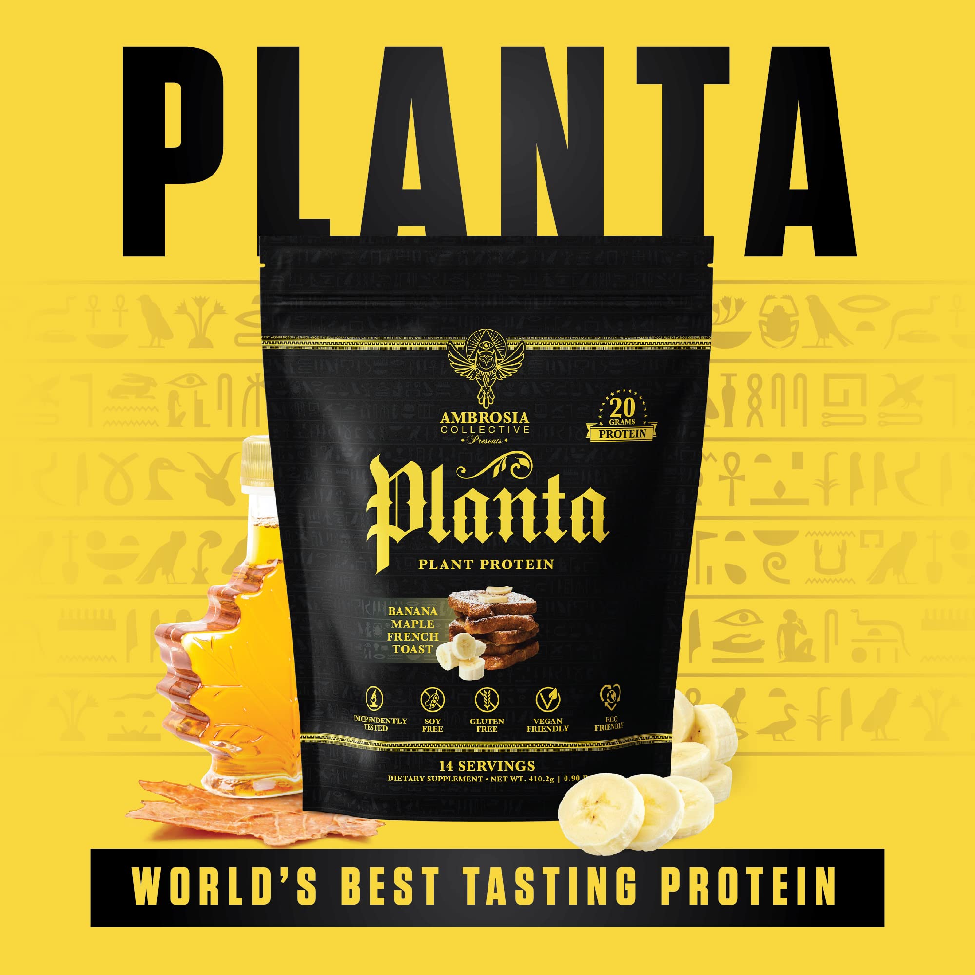 Ambrosia Planta en escena de estilo de vida para consumo on-the-go y energía