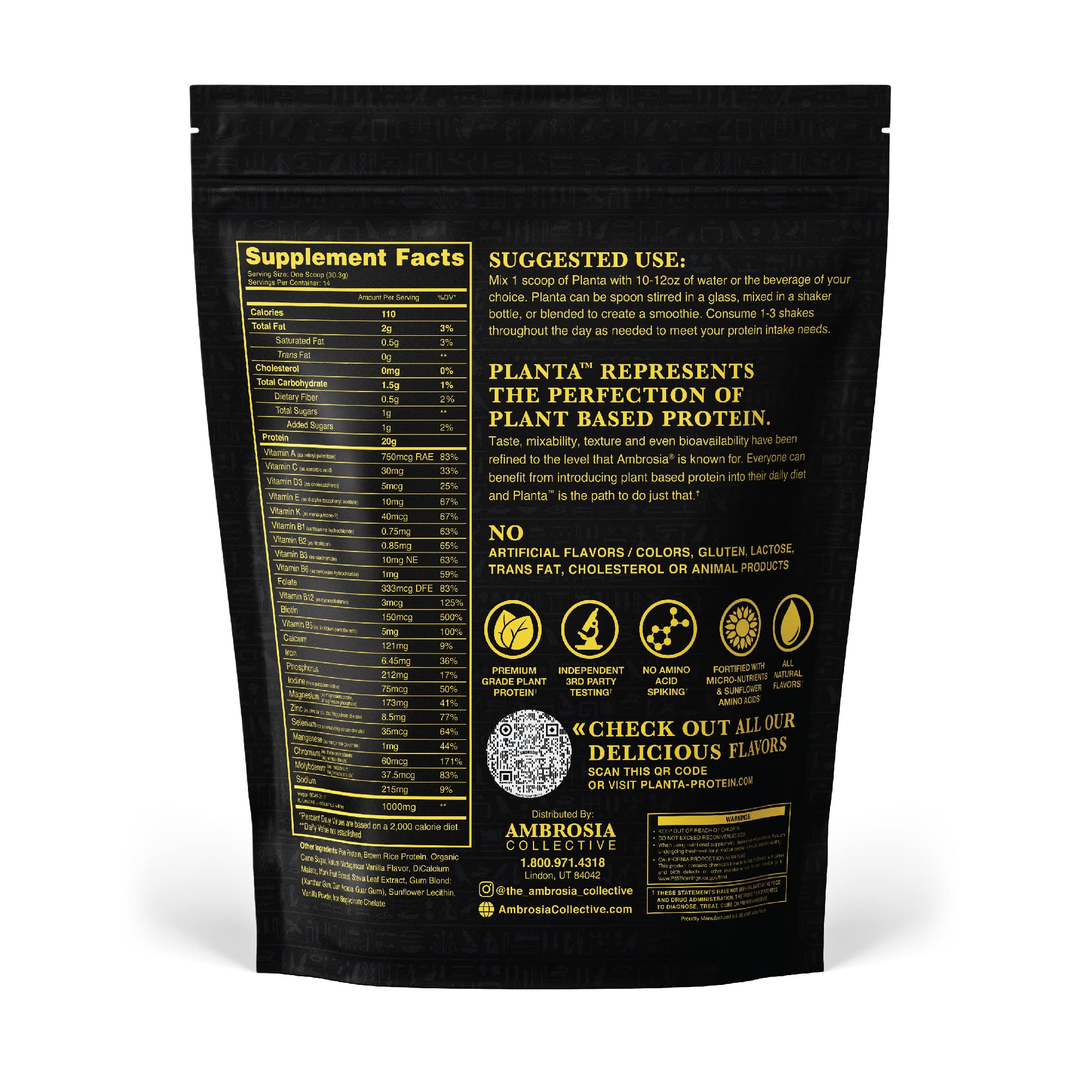 Ambrosia textura del polvo en primer plano, beneficio mezcla suave