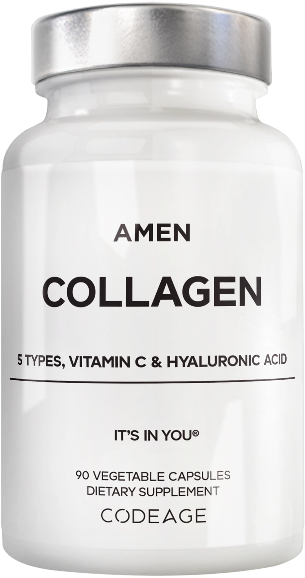 Amen frontal del envase Multi Collagen Peptides mostrando presentación y tamaño