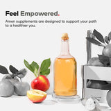 Amen disposición de ingredientes botánicos que muestra prebióticos naturales
