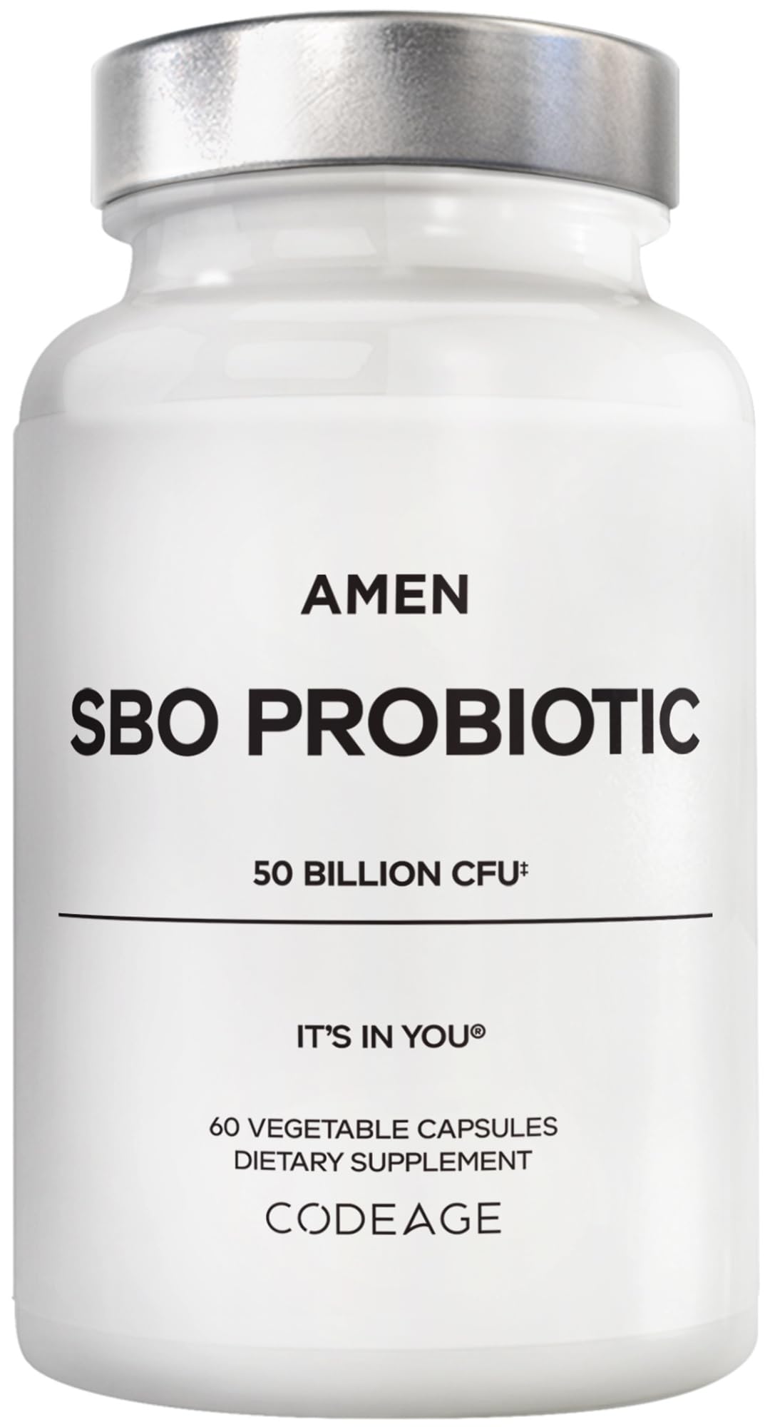 Amen envase frontal mostrando el nombre y beneficio de alta potencia