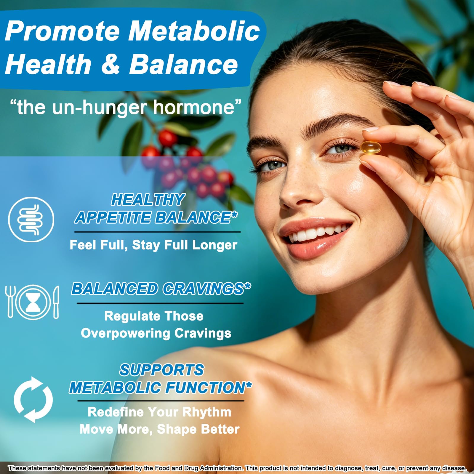 AMENQ HEALTH softgel en mano para comparar tamaño y dosificación práctica