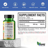 America Medic & Science Rapid-C etiqueta con información nutricional clara y origen no-OGM