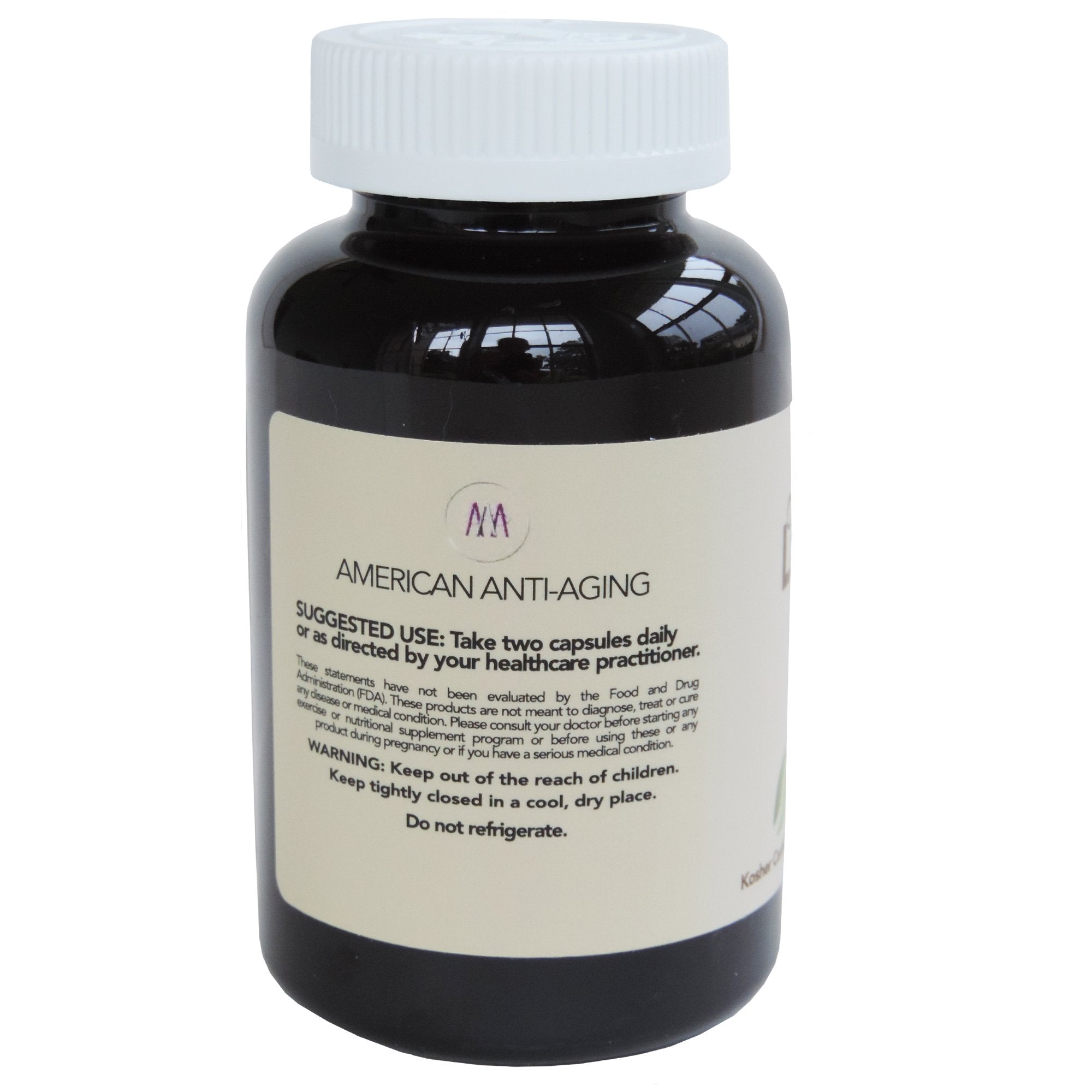 American Anti Aging detalle de etiqueta con información de ingredientes