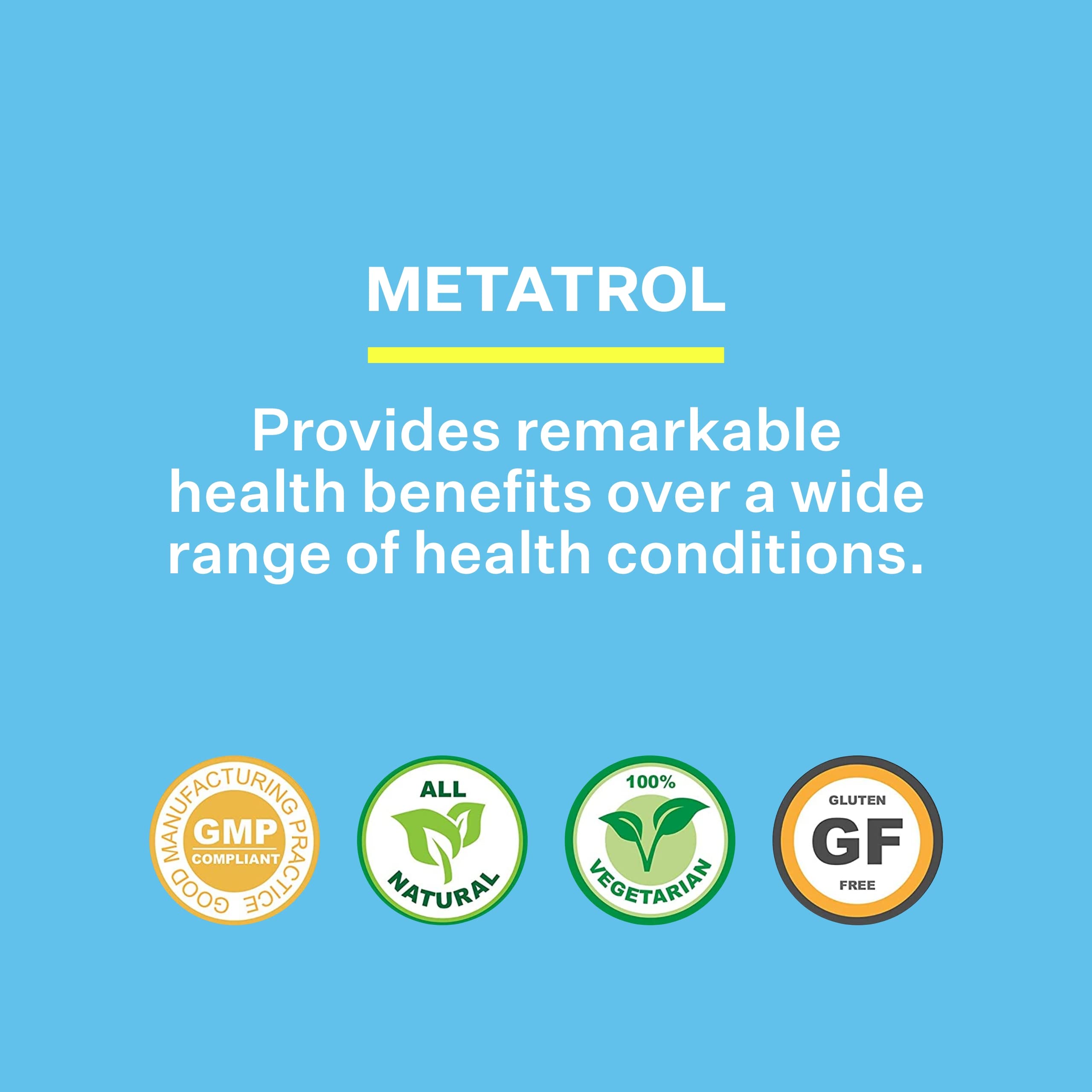 American BioSciences Metatrol etiqueta nutricional y certificaciones, transparencia de calidad