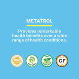 American BioSciences Metatrol etiqueta nutricional y certificaciones, transparencia de calidad