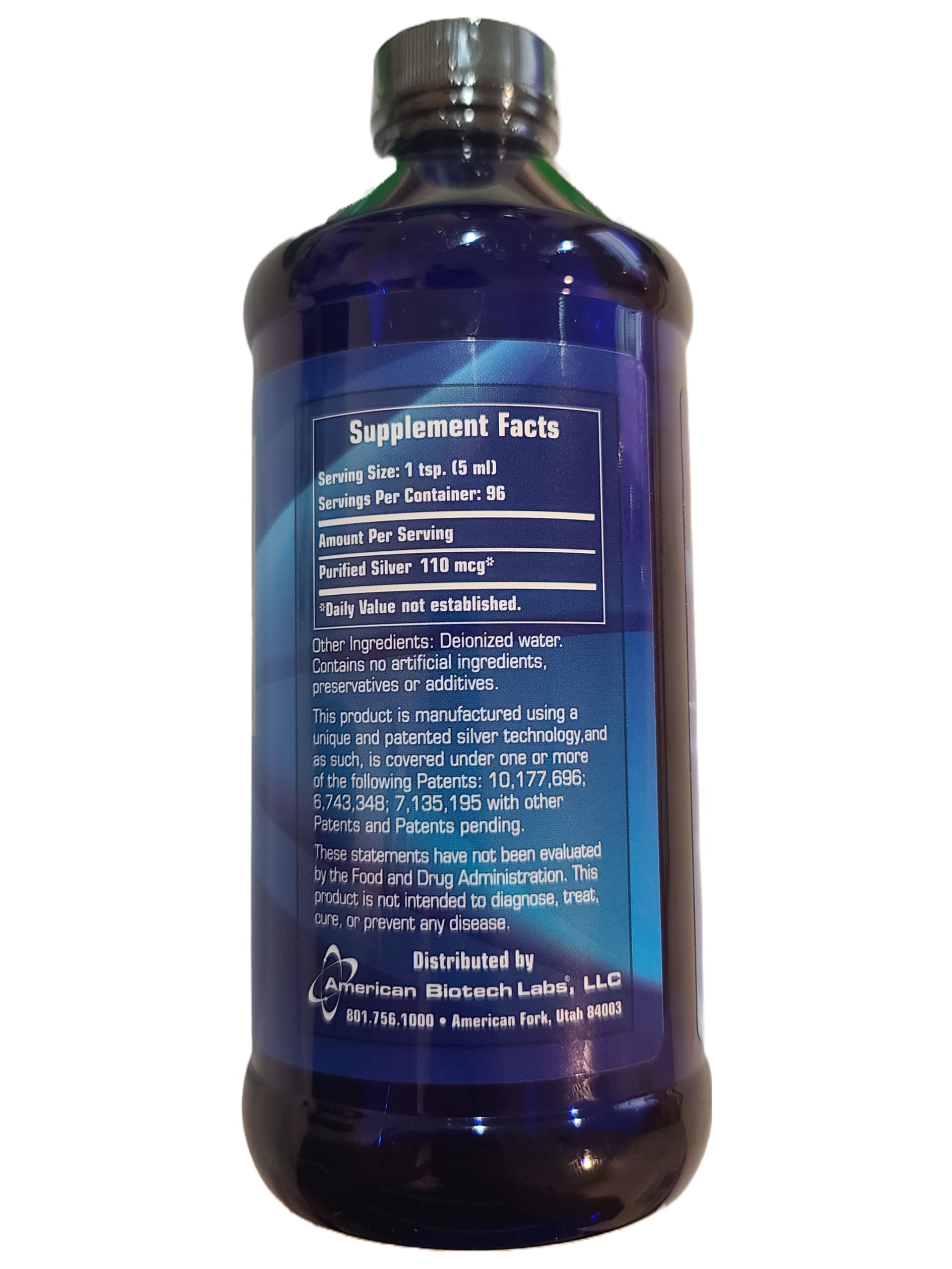 American Biotech Labs etiqueta en detalle con ingredientes y lote para transparencia