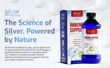 American Biotech Labs SilverBiotics botella en mano para percepción de escala útil