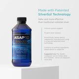 American Biotech Labs gota de solución en primer plano mostrando textura pura