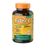 American Health Ester-C frente del empaque mostrando 225 tabletas y duración prolongada