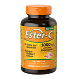 American Health Ester-C vista frontal del envase mostrando cantidad y marca, confianza del consumidor