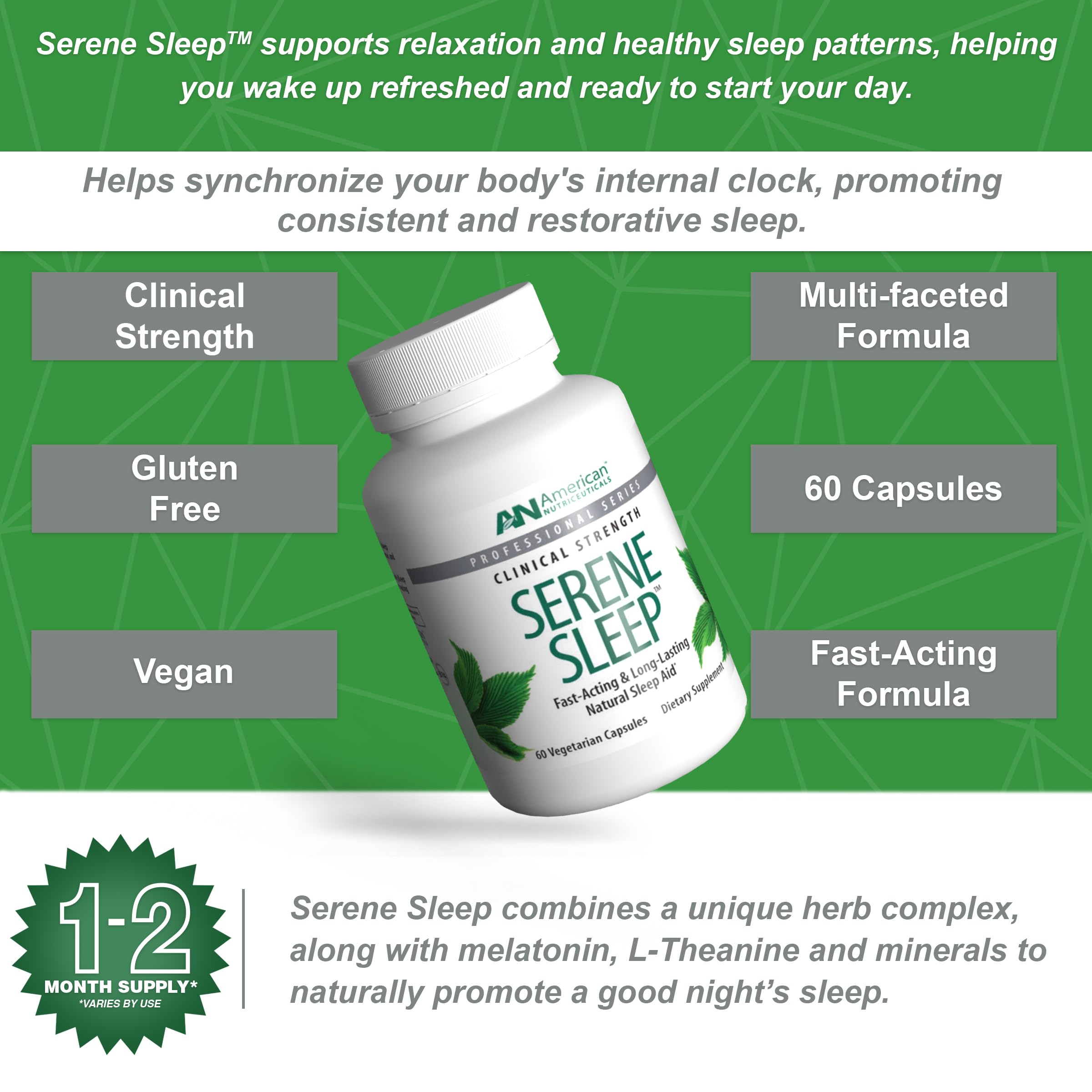 American Nutriceuticals etiqueta con lista de ingredientes para confianza y transparencia