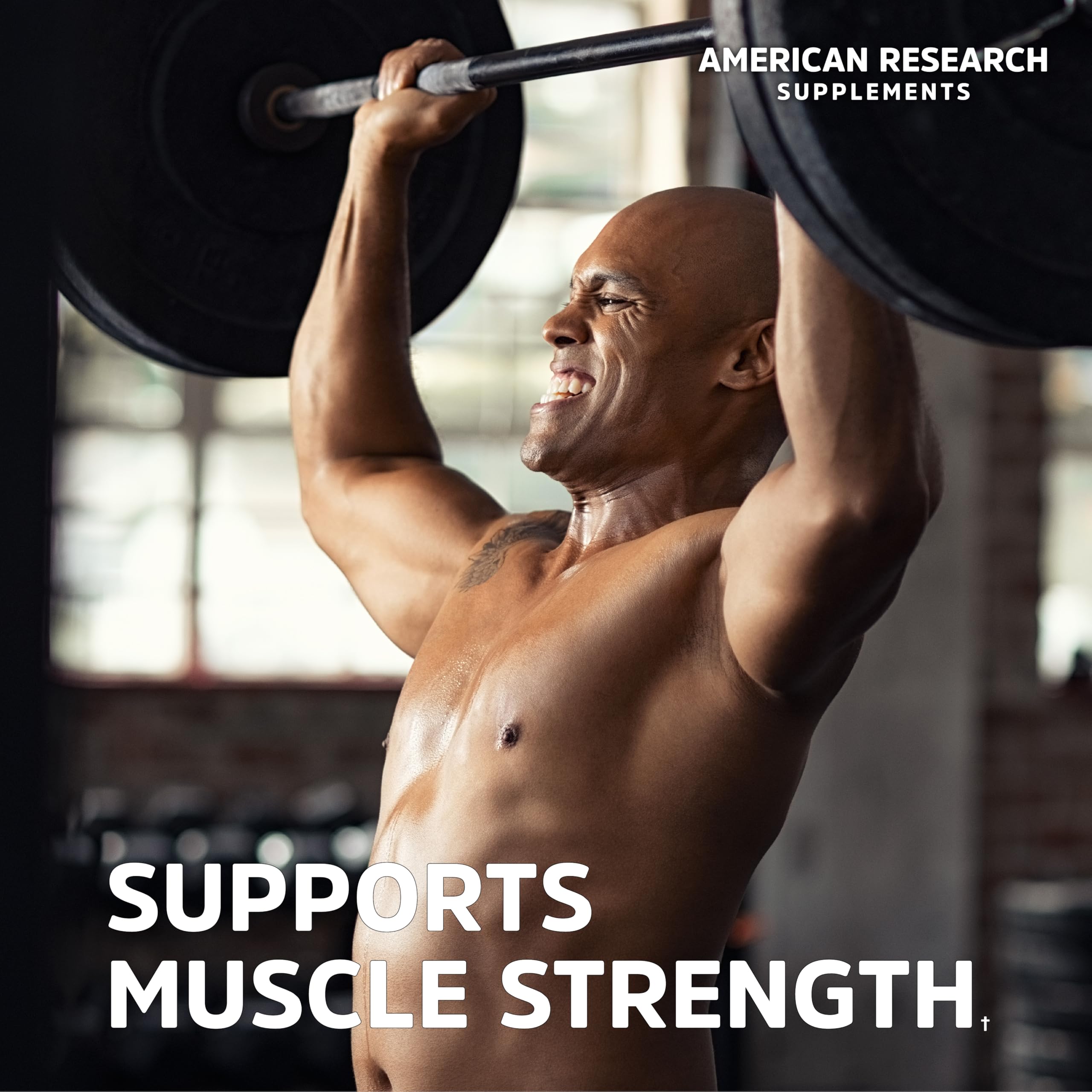American Research Supplements cápsulas junto a una moneda para comparar tamaño y facilidad de ingestión