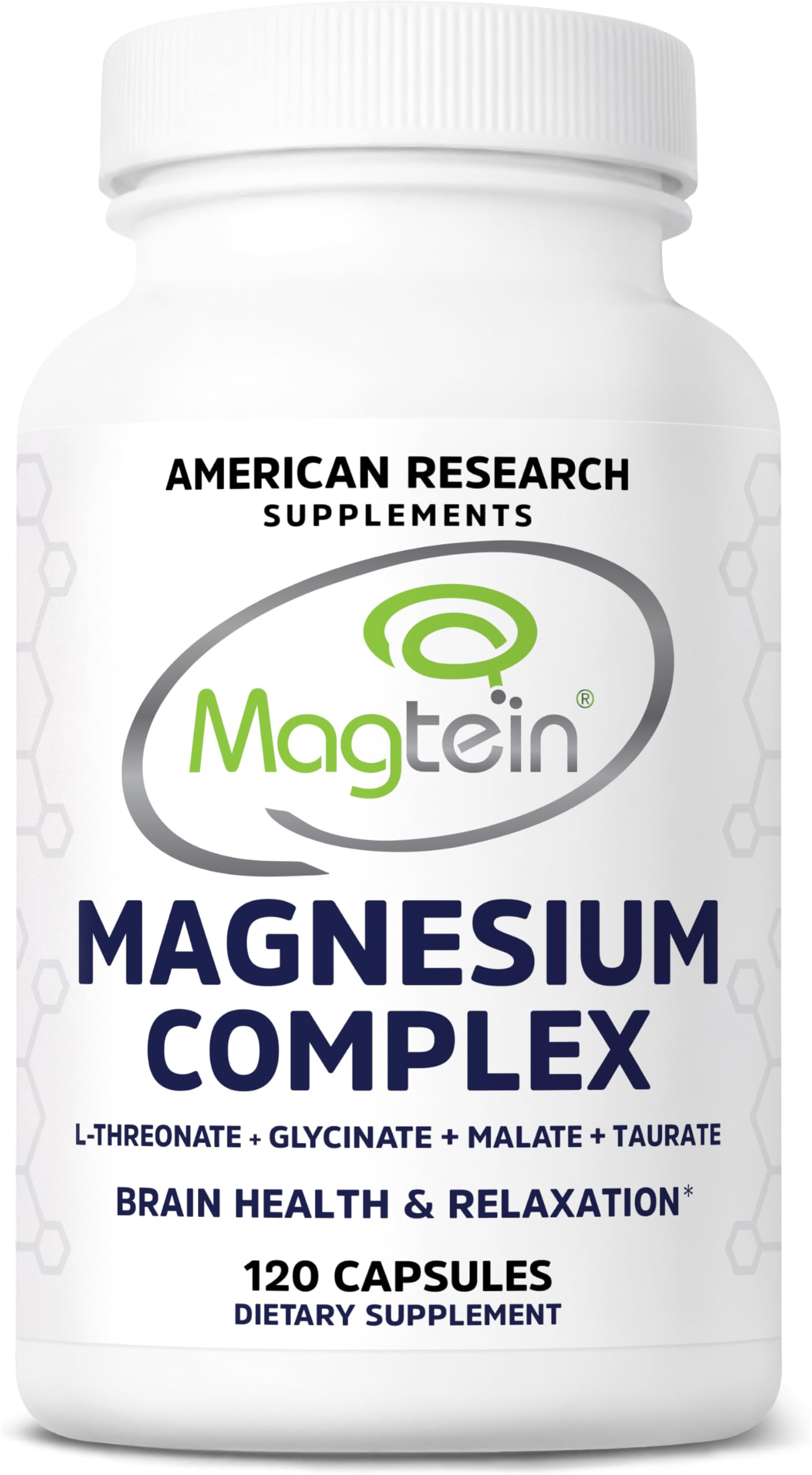 American Research Supplements frasco frontal mostrando etiqueta clara y beneficios